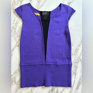 catherine malandrino Purple Sweater Shirt Size P
